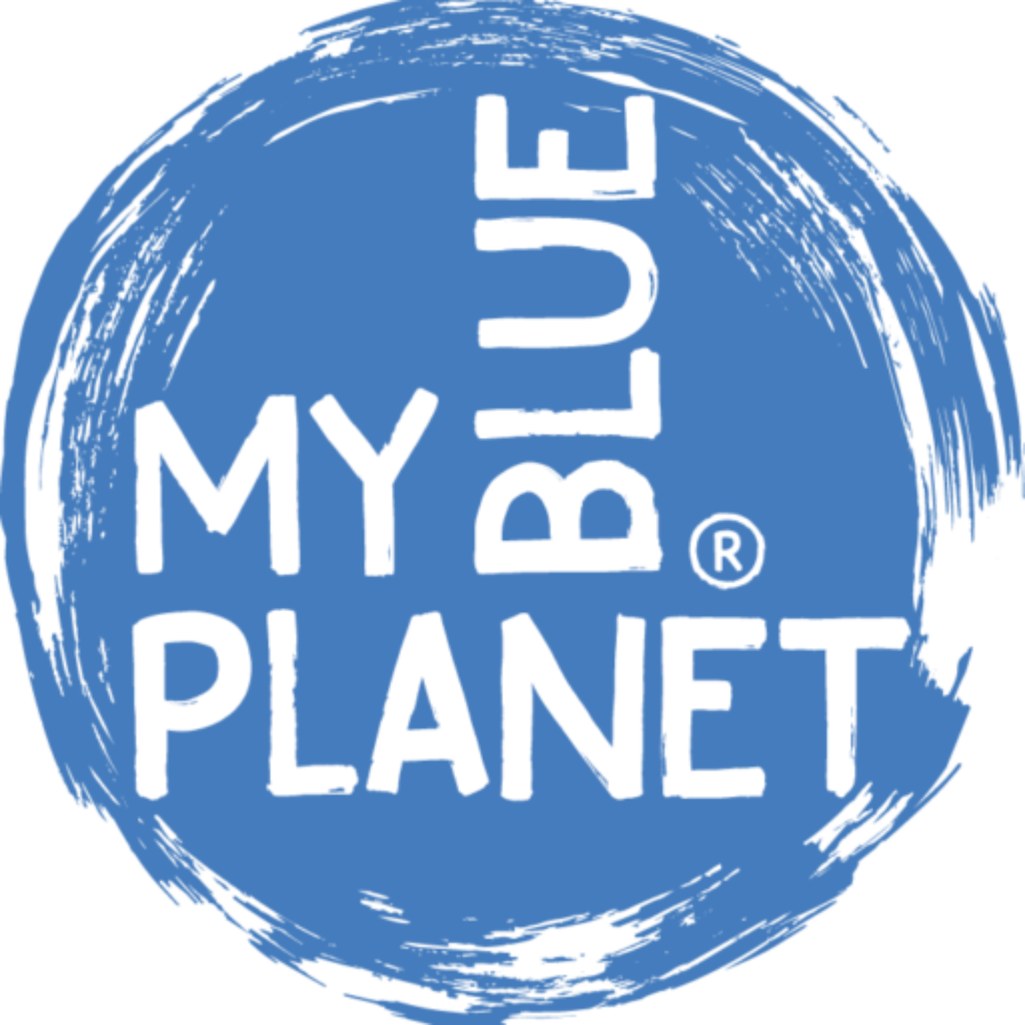 Cropped My Blue Planet LOGO weiss auf blau